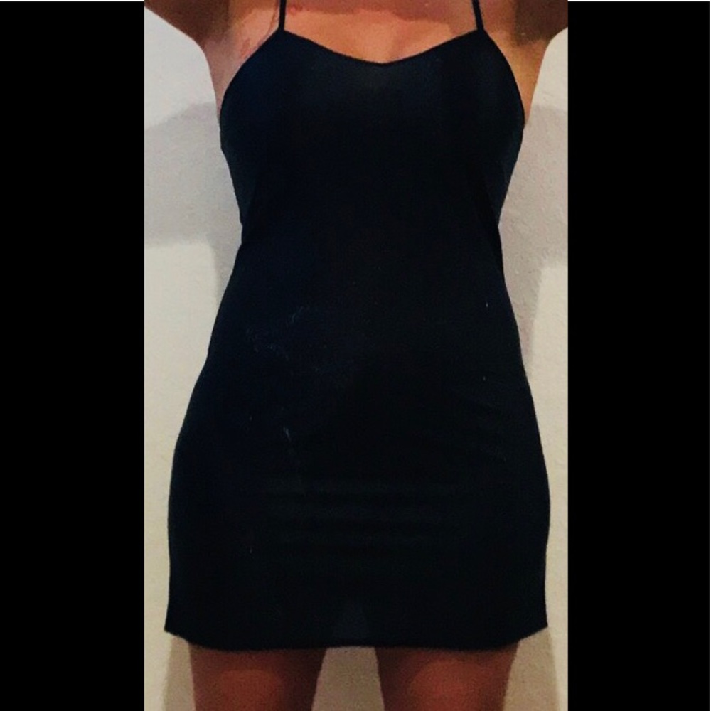 Mini slip dress